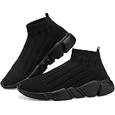 Santiro Mens Sneakers Gym Breathable Tennis Running Walking Slip On Shoes