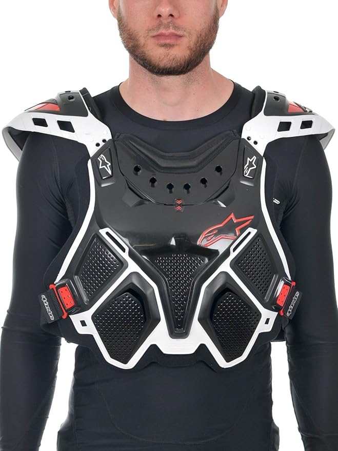 Alpinestars A10 Chest Protector (Black/Red, One Size