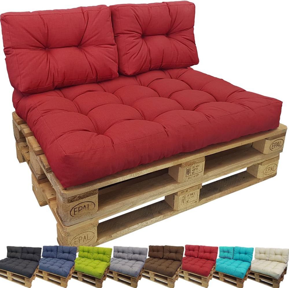 DILUMA Cojin para palés Confort Cojin de Asiento o Respaldo para