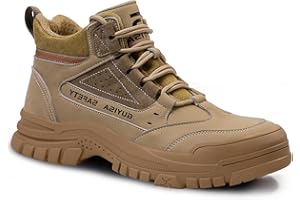 GUSAYEX Steel Toe Work Boots for Men Puncture-Resistant Industrial Safety Boots Comfortable Lightweight for Warehouse & Construction Indestructible Steel Toe Work & Utility Shoes