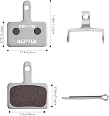 AGPTEK Bike Brake Pads 4 Pairs Disc Brake Pads for Shimano M515 M525 C501 C601 view 5