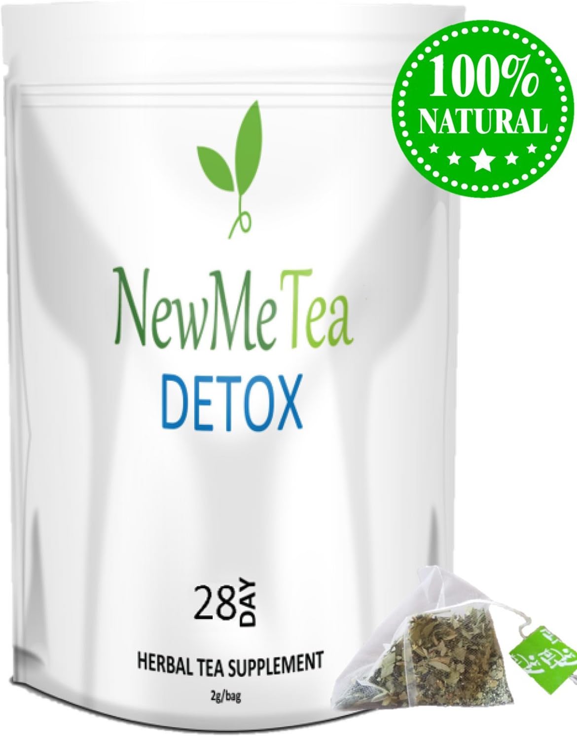 28 Day Detox Cleanse Tea for Weight Loss, Slim, Fit, Fat Burn, to Calm Body & Skin. 100% Natural w/Delicious Taste. Reduce Bloating & Appetite, Increase Energy & Metabolism (28 Day)