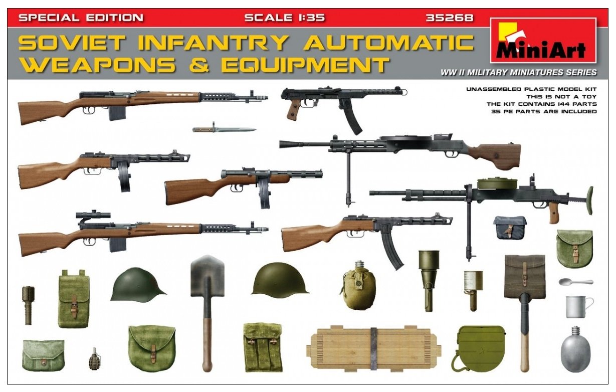 Miniart 1:35 - Soviet Infantry Weapons & Equipment (PE)