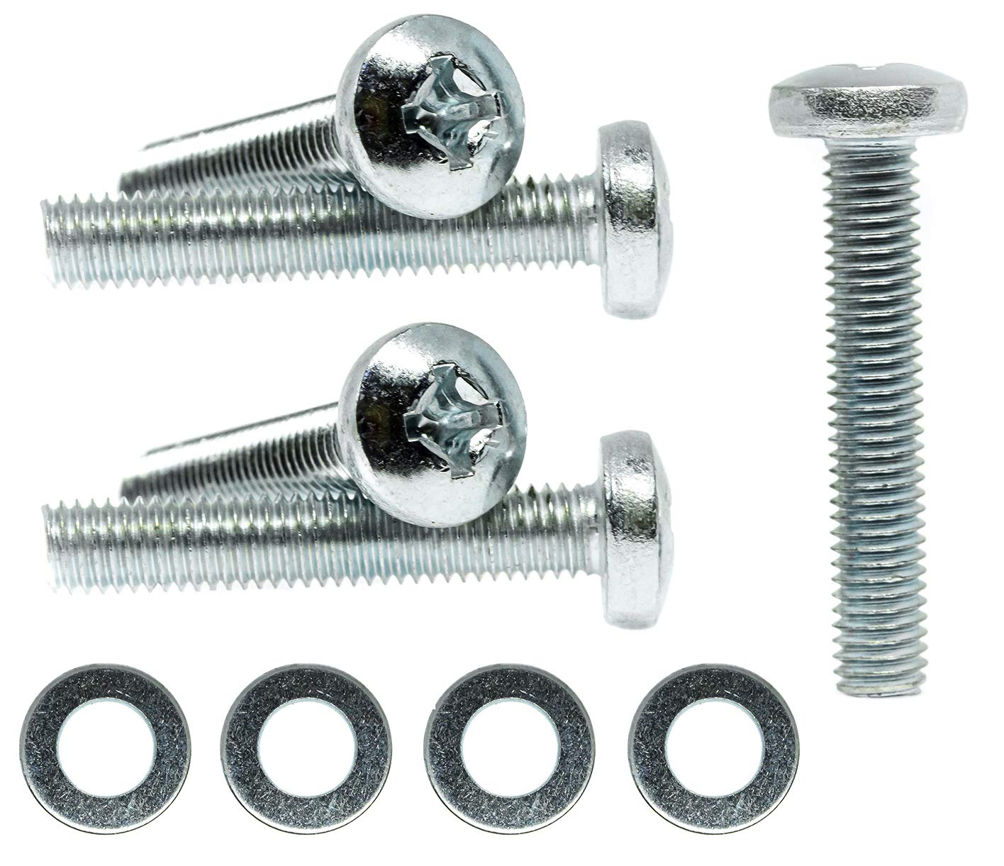 M8 x 30mm TV Wall Mount Bracket Phillips Screws Bolts for TV + Washers H01B