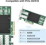 10Gtek 10Gb PCI-E NIC Dual SFP+ Intel X710-BM2 Ethernet Adapter view 2