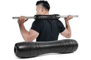 JOINFIT Barbell Pad Squat Pad, Squat Bar Pad, Barbell Hip Thrust Pad, Neck Pad for Squat Bar, Bar Pad for Squats, Lunges, Hip Thrusts, Weight Lifting, Bar Pad for Olympic Or Standard Bars (Black)