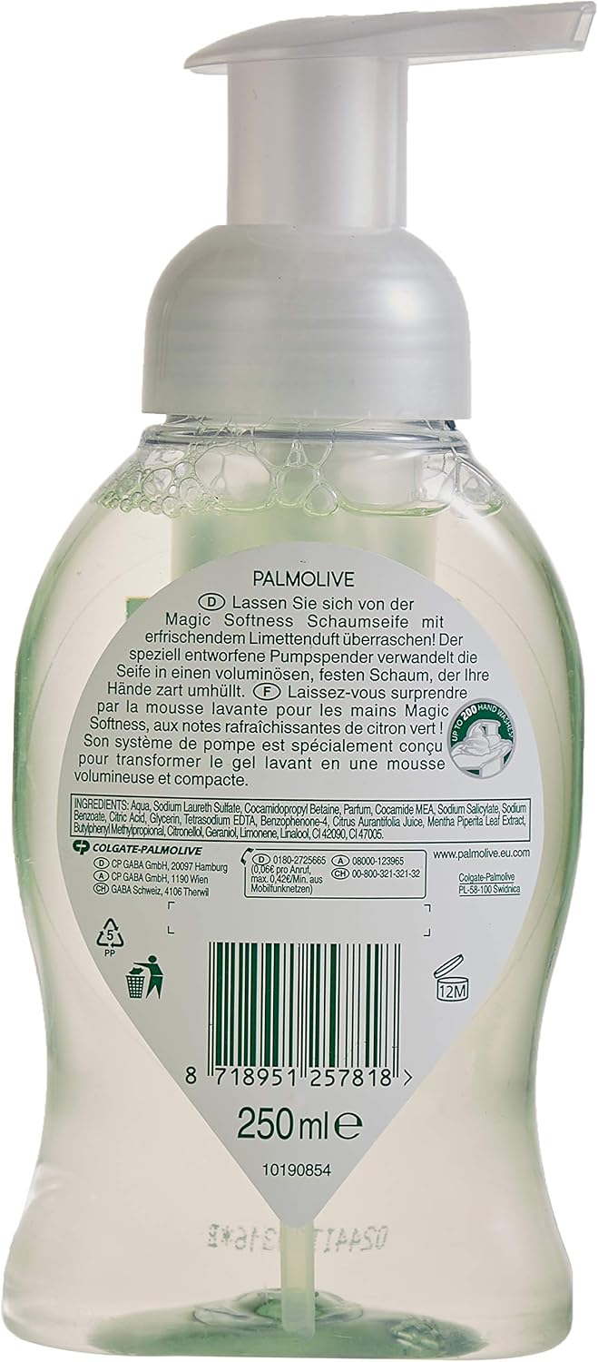 Palmolive Magic Softness Lime Foam Hand Soap 250ml - Image 4