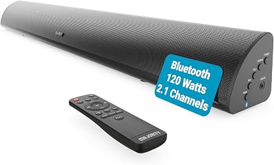 MAJORITY Snowdon Soundbar 2.1 Channel 120W Bluetooth TV Subwoofer
