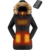 Genovega Graphene Women Heated Jacket 12V Fast Charge 18400mAh Large Capacity Warm