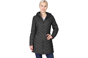 Outdoor Ventures Women's Maryan Hooded Ultra Lightweight Warm Thermolite Long Puffer Coat