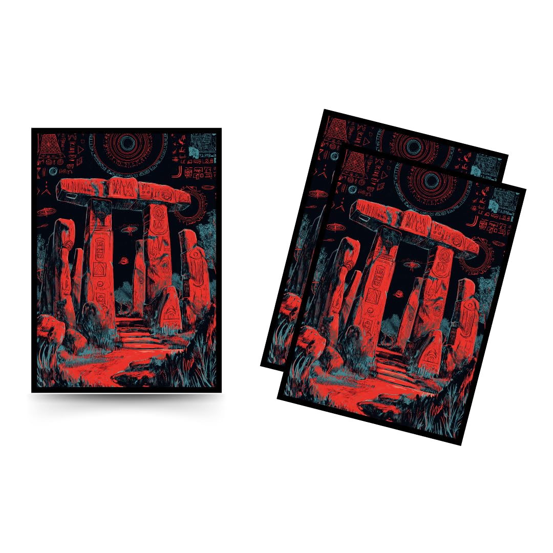 Trading Card Sleeves – 100 Count – Smooth Matte Art Back & Clear Front (66 x 92 mm) – Fits Standard Cards, MTG, Sports & Collector Decks - Eclipse Gate