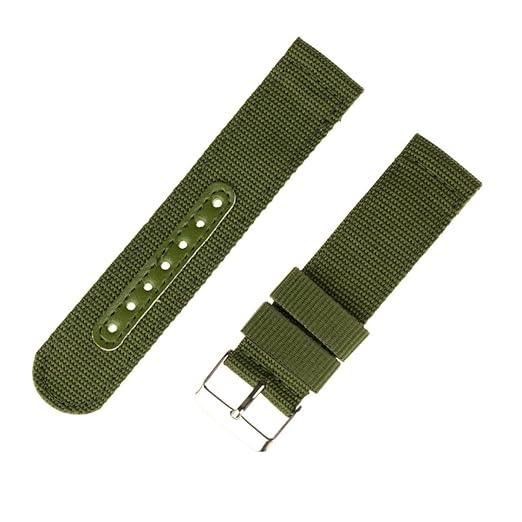 INFANTRY® Militaer Gruen Band 20MM Armband Uhrenband Uhrband Uhrenarmbaender Nylon
