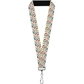 Lanyard Nick 90s Rewind 8 Character Mash Up Collage White