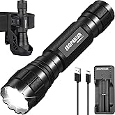 SAOPRKLER Tactical Flashlights High Lumen-Police 1200 LM Flashlight with Holster for Duty Belt,Single Mode LED Flashlight for Camping/Law Enforcement-Sentinel-X1