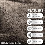 GC GAVENO CAVAILIA 8 Piece Towel Set 450 GSM Dark Grey Cotton view 4