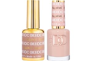 DAISY DND DND DC GEL DUO - Beige Nude Gel Polish and Beige Nude Nail Polish - 0.5 Oz