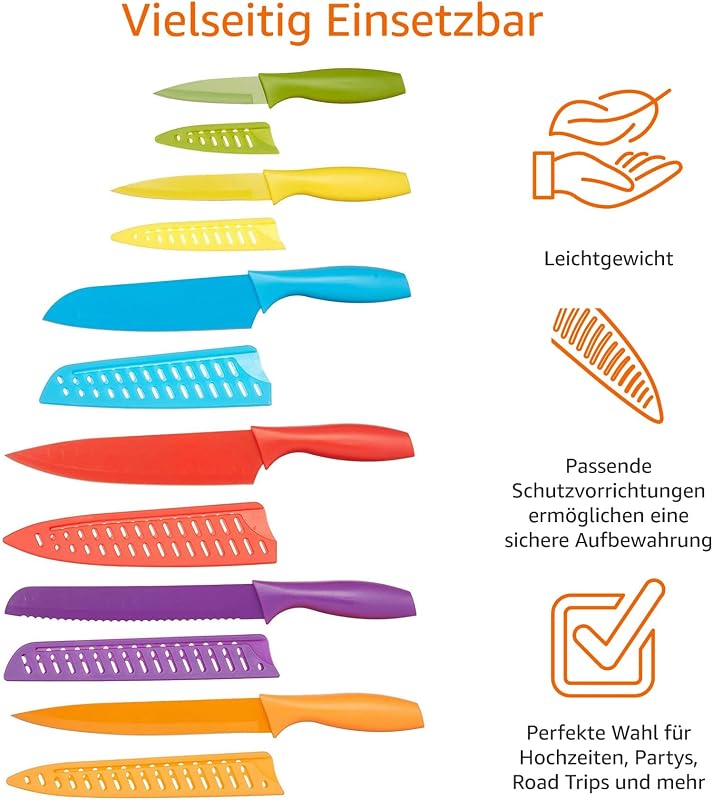 Messer-Set, bunt, 12-teilig — Foto 4 von 6