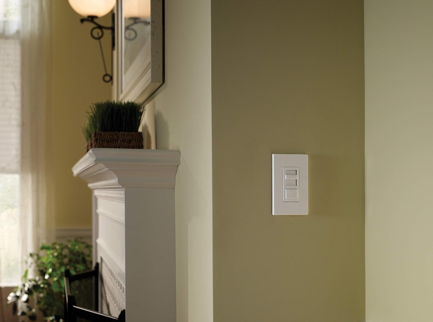 Leviton IPL06-10Z IllumaTech Slide Dimmer for 150-Watt Dimmable LED, 600-Watt Incandescent/Halogen, White w/ Color Change Kits Included - Wall Dimmer Switches - 