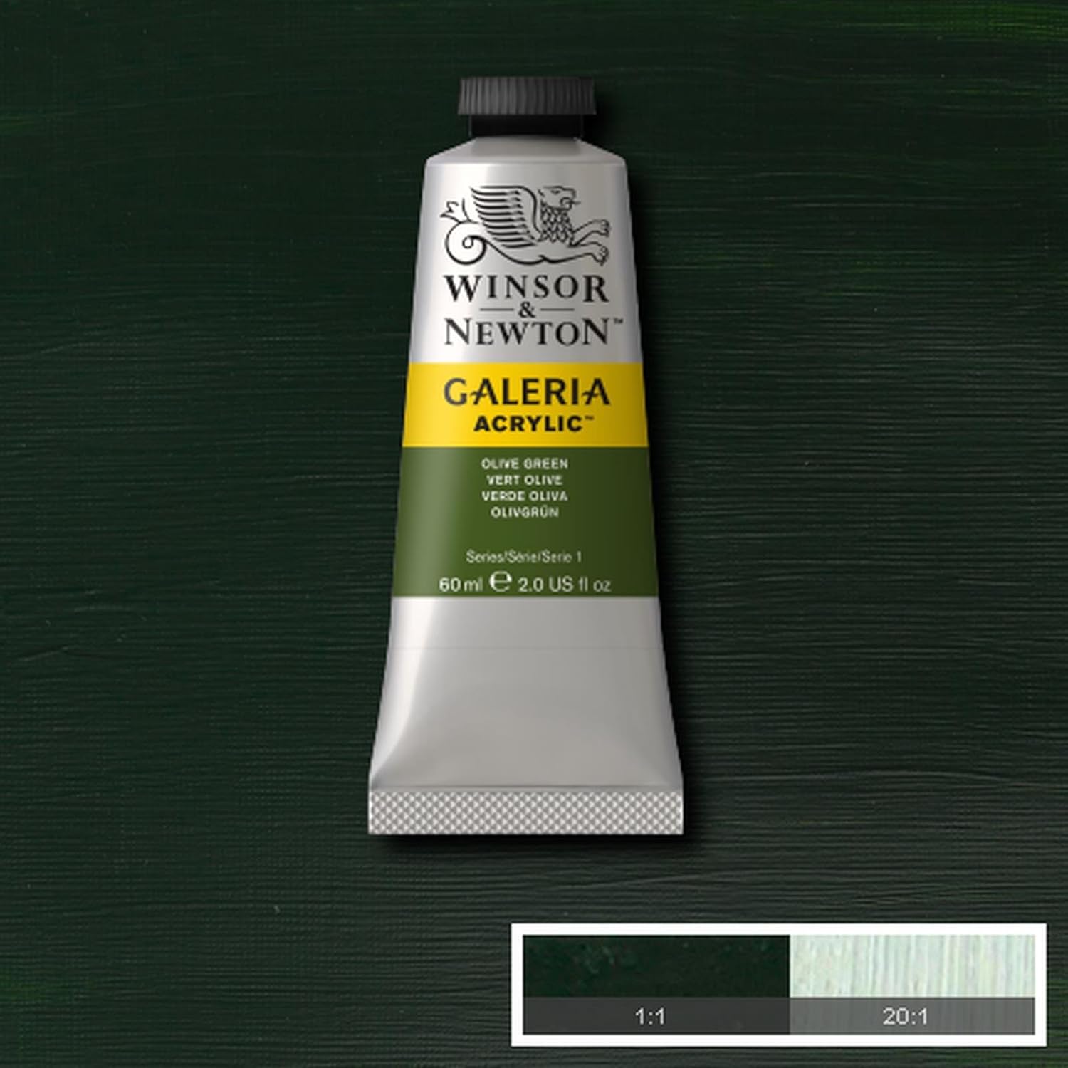 Winsor & Newton Galeria Acrylic Paint Tube Olive Green Amazon.co.uk
