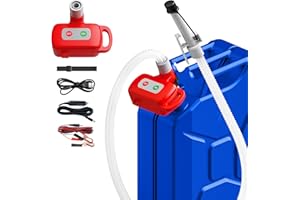 STRONIX Rechargeable Fuel Transfer Pump with Auto-Stop & Leak Protection, 3.2 GPM Automatic Gas Can Pump with 71" Extra Long Hose, Portable Lithium Battery Gas Transfer Pump for Oil, Diesel, Gasoline