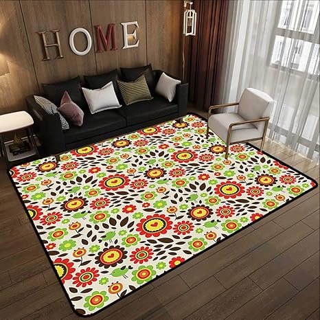 Amazon Com Living Room Rugs Kids Room Childlike Drawing