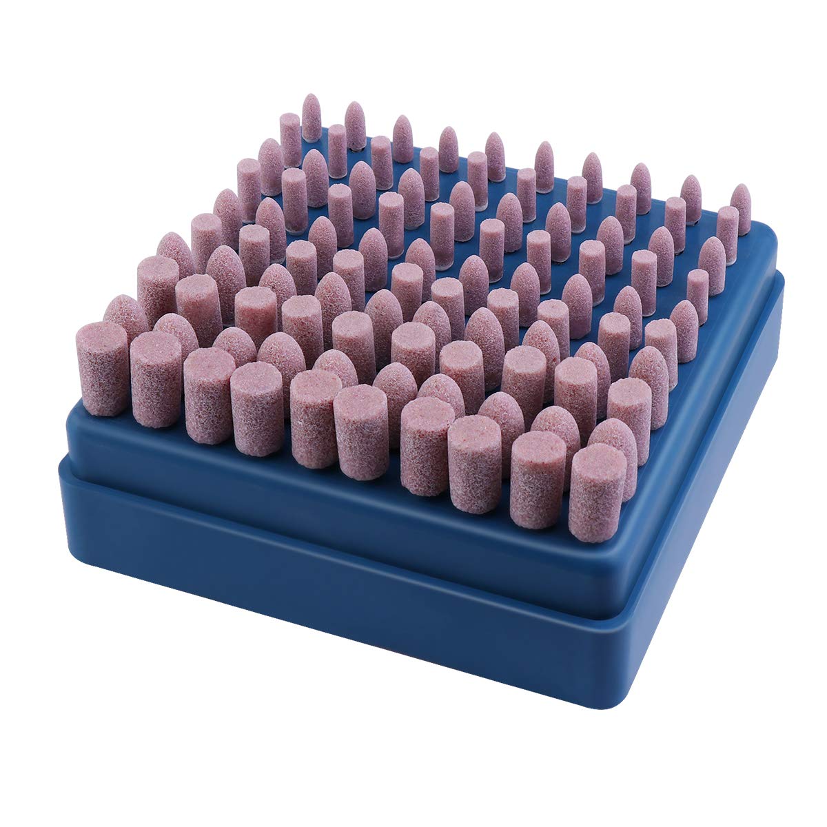 Grinding Polishing Head - 100 Pieces 3mm Abrasive Shank Grindstone for Polishing Grinding Accessory Buffing Accessory Set for Rotary Tools