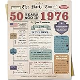 Zyulin Funny 50th Birthday Card, 50 Year Old Gifts for Her Him, 50th Birthday Decorations Men Women