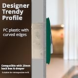 Trendi Switch 2 Gang 2 Way 240V Screwless Front Plate Green ART-SS4DG view 6