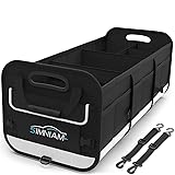 Simniam Large Car Trunk Organizer - with 5