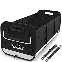 Simniam Large Car Trunk Organizer - with 5
