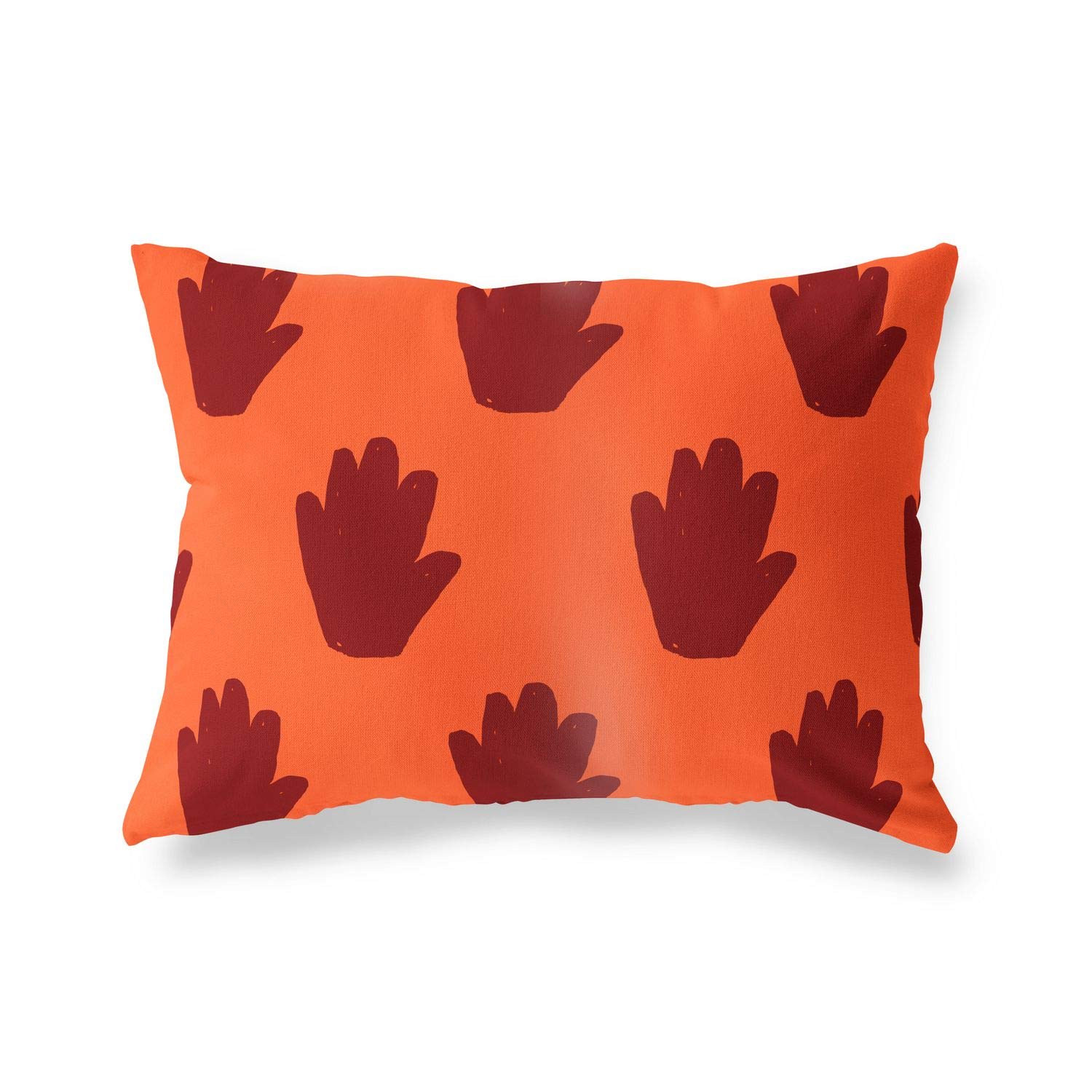 BonaMaison Decorative Cushion Cover, Orange Bordeux Throw Pillow Covers, Home Decorative Pillowcases for Livingroom, Sofa, Bedroom, Size: 45X60 Cm - Designed and Manufactured in Turkey