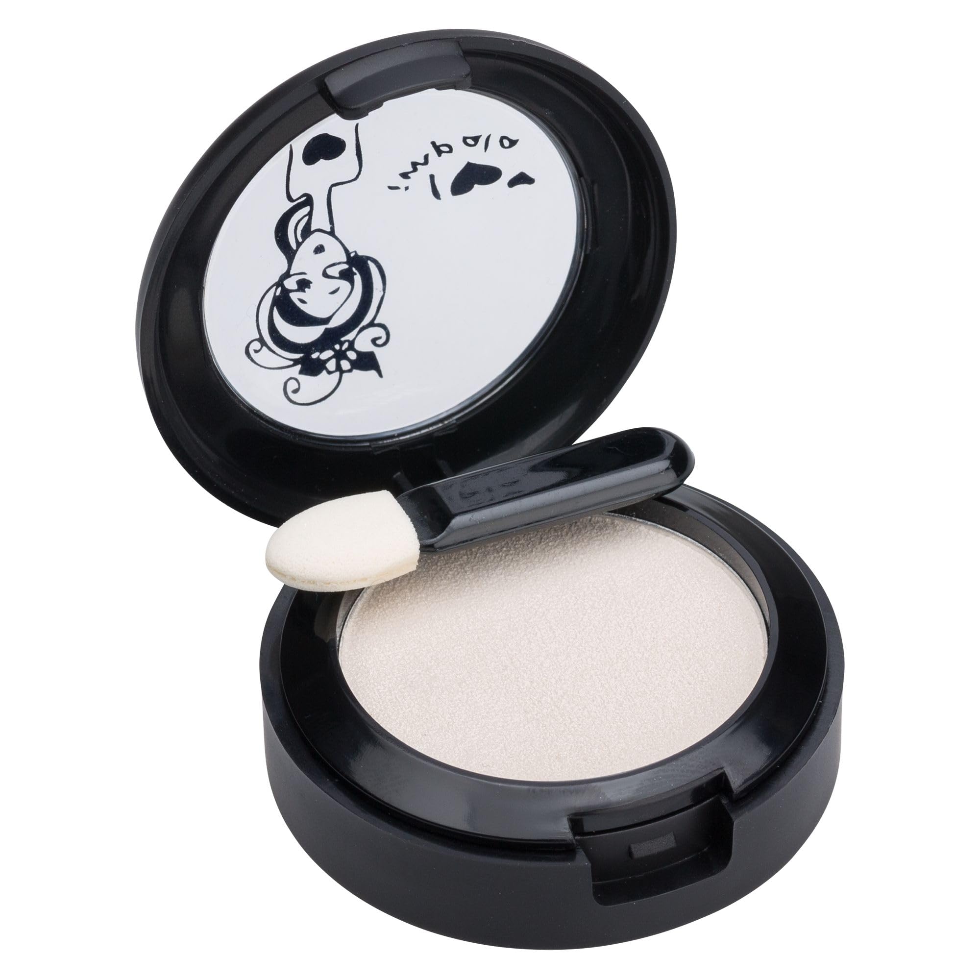 IMPALA | Compact Powder Eyeshadow Shiny White N12 | Long-Lasting, Highly Pigmented Eyeshadow | Bright and Lasting Colors | Creamy Texture and Compact Pigments