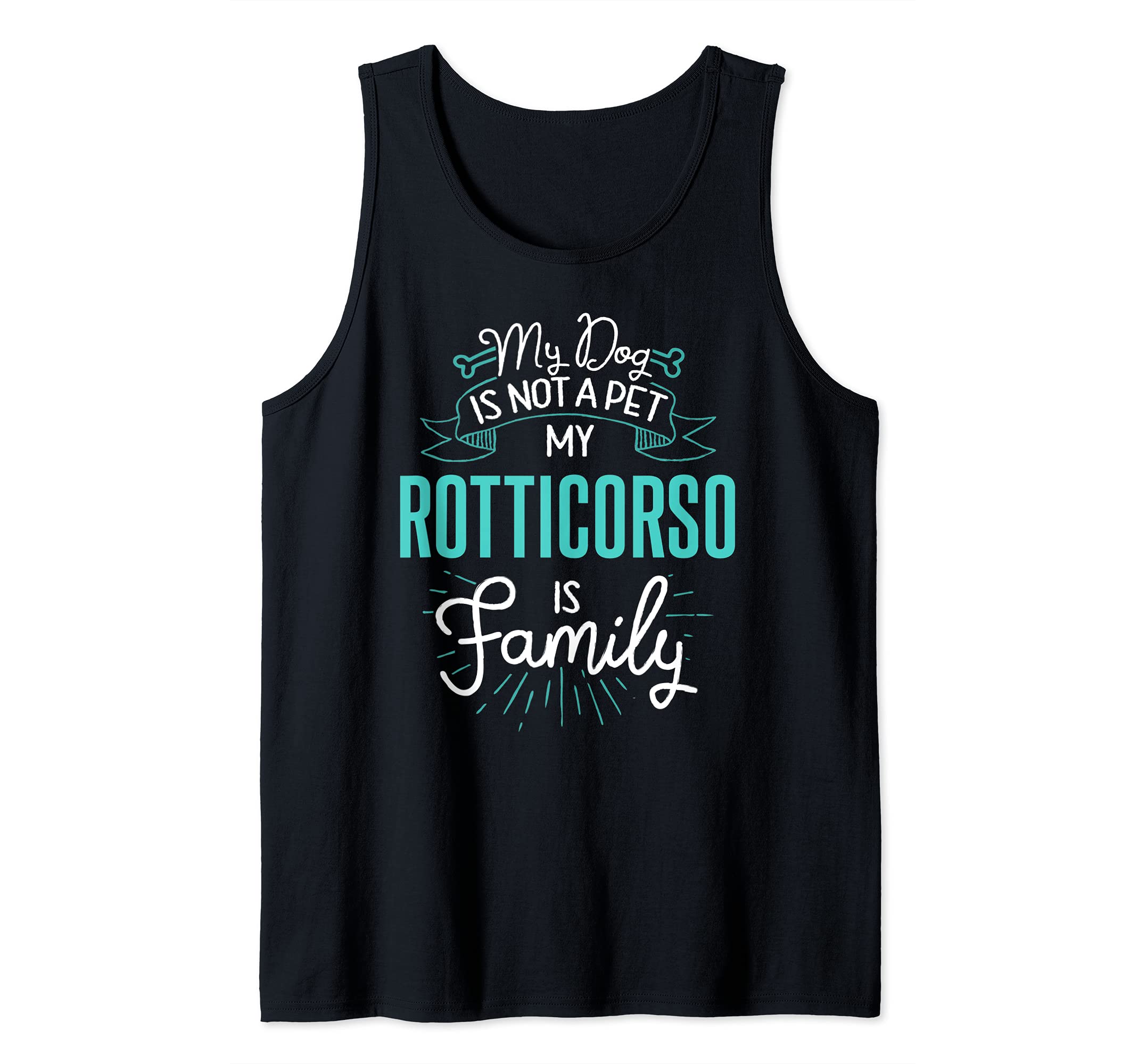 Cute Rotticorso Design Family Dog Giftn Tank Top