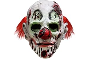 longpo Halloween Scary Evil Clown Mask Horror Face Zombie Costume
