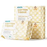 Winner 100% Cotton Dry Wipes, USDA Certified Baby Wipes, 33% Thicker & Ultra Soft, Hypoallergenic & Unscented for Baby Sensitive Skin, Wet/Dry for Diaper Changes, Meals & Cleanup, Pack of 3, 240 pcs