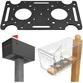 KOMOHOM Mailbox Mounting Bracket, Plate for Post Mount Mailboxes | Compatible with Mail Boss, ARCHITECTURAL MAILBOXES, Gibraltar, hykolity, ShoppingOnBed, adoorn