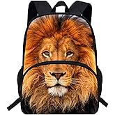 VEEWOW 16inch Popular Girls Animal Backpack Lion King Bag Boys Daypack Child Schoolbag (D1040b)