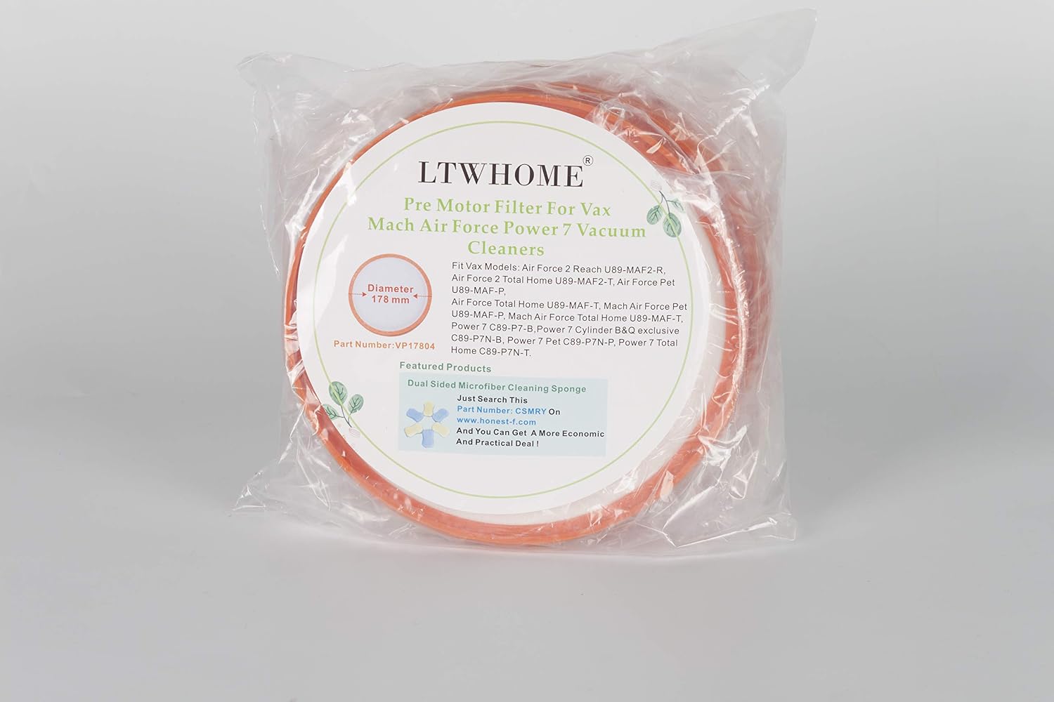 LTWHOME Pre Motor Filter For Vax Mach Air Force Power 7 Vacuum Cleaners(Pack of 4) - Image 5