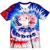 Harycnct Little Kids Tie Dye Shirt Size 4-10 Boys' Girls' Hippies Senior Tie-Dye Tee Tshirt