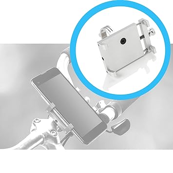 Smartphone Fahrrad-Halterung Bike Holder 360° drehbar für Samsung Galaxy S5 / S6 / S7 / S8 / S9 / Plus / Edge - aus Aluminium