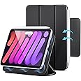 ESR for iPad Mini 7 A17 Pro Case, iPad Mini 7th/6th Generation Case (2024/2021), Slim Trifold Two-Way Stand, Powerful Magnetic Attachment, Durable Protection, Supports Pencil Pro&Pencil(USB-C), Black