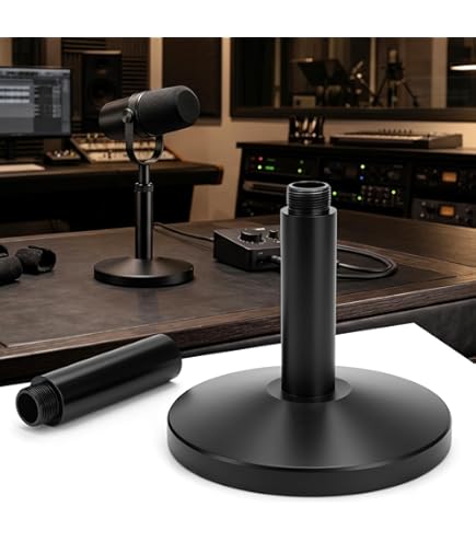 Amazon.com: YIBEICO Desktop Microphone Stand for Shure MV7i/MV7x