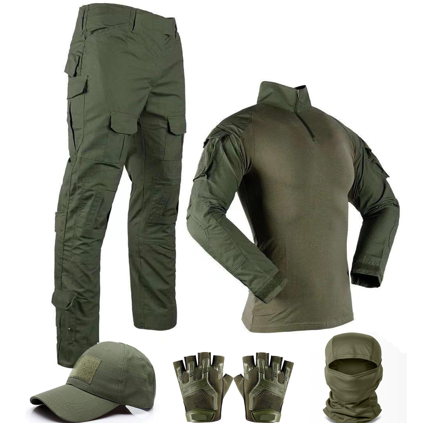 SANYETS Tactical Suit,Combat Pants and Shirt,Cap