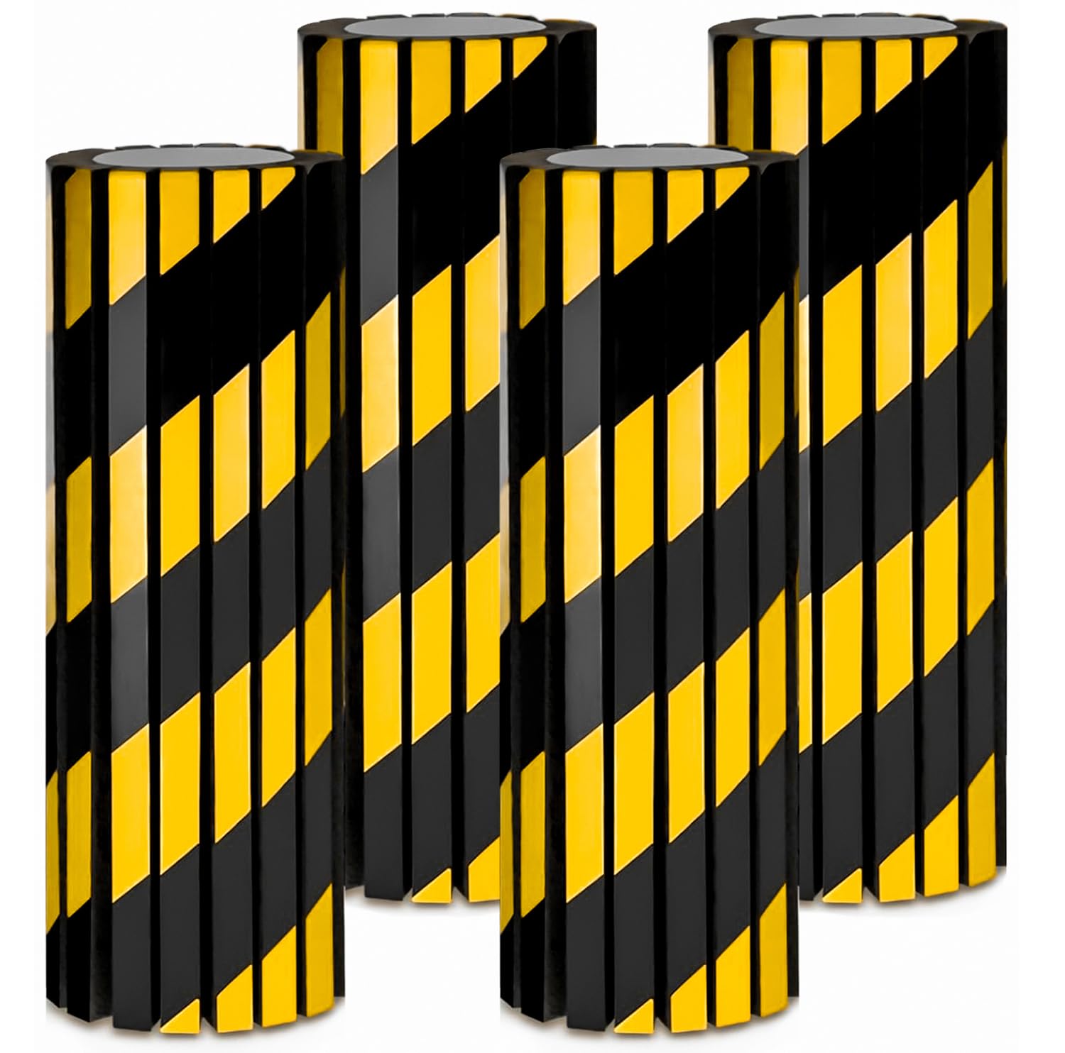 Photo 1 of Elsjoy 4 Pack Garage Wall Protector, Foam Wall Column Corner Guard Garage Bumper for Parking Car, Reflective Wall Edge Protector Garage Pole Protector Padding for Parking Lot