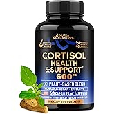 Cortisol Supplement for Women - Holy Basil | Ashwagandha | Rhodiola | L-Theanine - Plant-Based Hormone Balance - Mood, Focus & Sleep Support - Made in USA - Vegan, Non-GMO - 60 Capsules for 2 Months