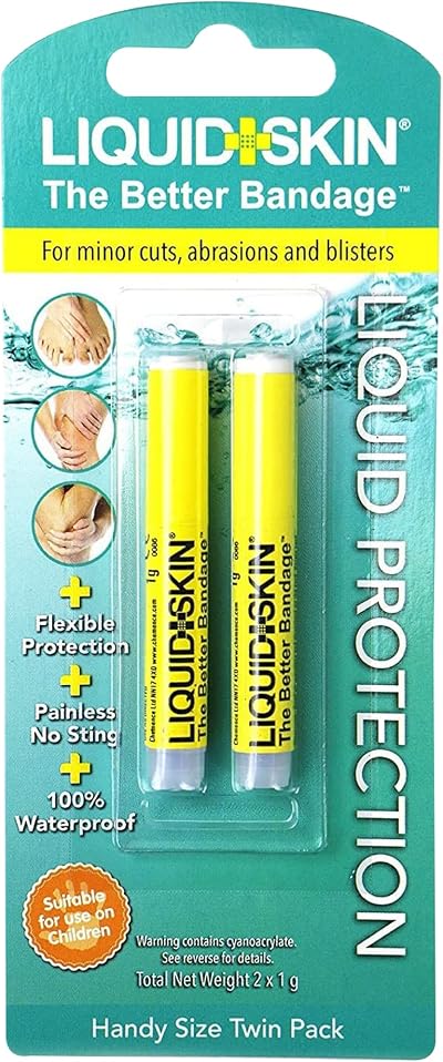 Liquid Skin Liquid Plaster Waterproof Bandage 2x1g Pipettes Kids Safe