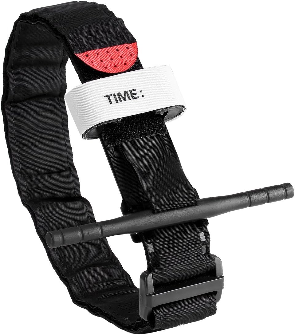 Portable Tourniquet, Emergency Outdoor Tourniquet First Aid Quick Slow Release Buckle Tactical Swat Life Saving Hemorrhage Control (Size : 1PC) - - 