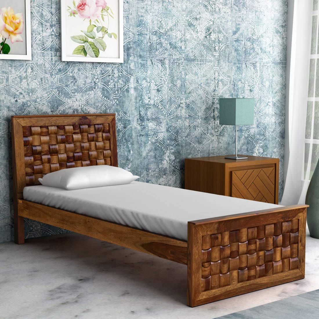single cot teak wood