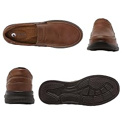 Men's Loafers Casual Slip Ons, Men Brown Dress