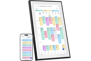 Canupdog 15.6 Inch Digital Calendar Wall Planner 2025-2026 – HD Touchscreen Smart Photo Display for Family Schedules, 32GB Electronic Calendar Chore Chart + To-do List, Christmas Gifts for Women Mom
